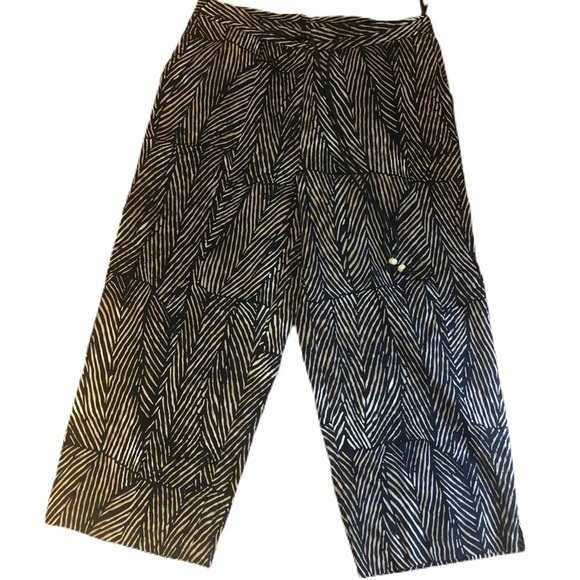 Lauren Ralph Lauren Jungle Print Silk and Linen Pants - Picture 1 of 11